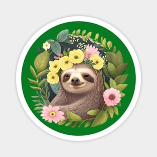 Smiling Sloth for Animal and Nature Lovers Magnet